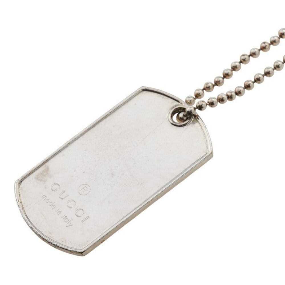 Gucci Dog Tag SV925 Necklace - Picture 1 of 6